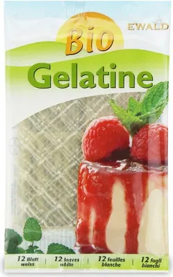 Zdjęcie produktu dla ŻELATYNA W LISTKACH (12 LISTKÓW)20 g - EWALD