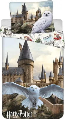 Produktbild von Jerry Fabrics Harry Potter Hedwig 02 Bettlaken 140x200 cm 70x90 cm