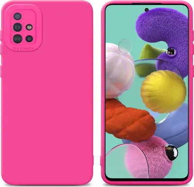 Zdjęcie produktu dla Pokrowiec Cadorabo do Samsung Galaxy A51 4G / M40s z różowym silikonowym etui TPU na telefon komórkowy