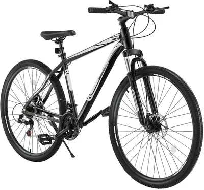 Image de VTT MTB 21 vitesses avec suspension avant et frein à disque - Taille de roue 73,66cm - Pour le cyclisme tout-terrain et la conduite tout-terrain