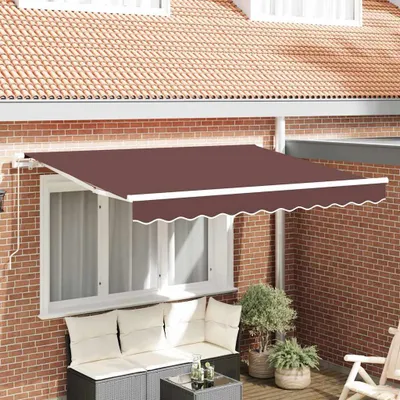 Obrázok produktu pre Maison Exclusive – zatahovacia markíza, hnedá, 300 x 200 cm, látka