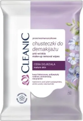 Zdjęcie produktu dla Cleanic Chusteczki do Demakijażu Cera Dojrzała