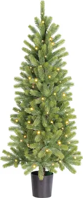 Produktbild von Black Box Trees Nagoya Künstlicher Weihnachtsbaum mit LED-Beleuchtung und Timerfunktion - H120 x Ø60 cm - Grün
