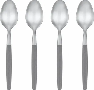 Produktbild von Blomus Espressolöffel 4er-Set Maxime Sharkskin, Edelstahl, Kunststoff, 11 cm, 64356