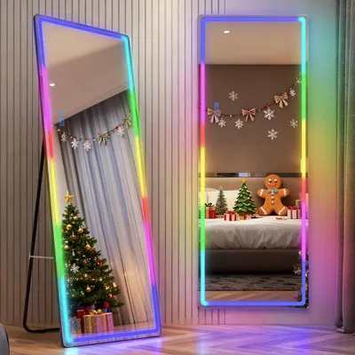 Productafbeelding van Full-Body Spiegel - Staande Spiegel - Wandspiegel - Passpiegel - Led Spiegel - 153x50 cm Groot