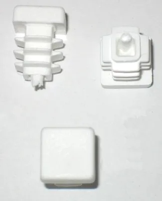 Produktbild von 500 x Lamellenstopfen Vierkantrohrstopfen 15 x 15 mm (Außen) Stopfen WEISS