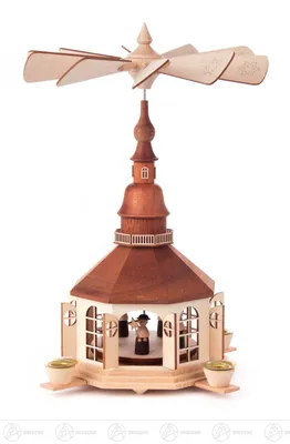 Produktbild von Pyramide mit Seiffener Kirche und Kurrende