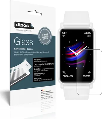 Produktbild von 2x Schutzfolie für Honor Watch ES matt - Anti-Shock 9H Folie dipos Glass Kunststoffglas