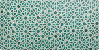 Produktbild von Geometrisches Arabeskenmuster– Schreibtischunterlage – Schreibtisch Tischunterlage – 100x50 cm – Unterlage Groß Schreibtischmatte