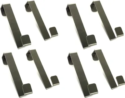 Produktbild von 8x Universal-Türhaken Tür Kleiderhaken Türhänger Garderobenhaken Handtuchhalter