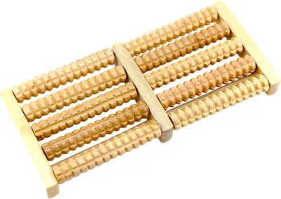 Produktbild von 1 Stück Holz-Fußmassagegerät, hochwertiges Fußmassagegerät, Fußmassage-Rolle, Gerät zur Reflexzonenmassage der Füße, Linderung von Fußschmerzen und Fußgewölbeschmerzen