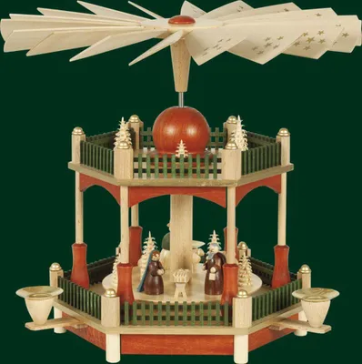 Produktbild von 2-stöckige Pyramide Christi Geburt (28cm) von Richard Glässer