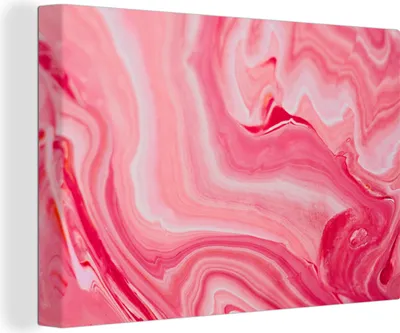 Produktbild von OneMillionCanvasses® - Leinwandbilder - 150x100 cm, Marmor - Achat - Rosa, Wandbilder Kunstdruck Wanddekoration