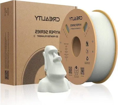 Obrázok produktu pre Filament pre 3D tlač – vysokorýchlostný PLA filament – 175 mm – vysoká presnosť – cievka 1 kg – biela