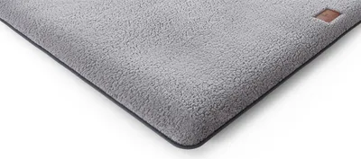 Produktbild von Knuffelwuff kuschelig weicher Stoffteddy Hundematte Calliope 120x80 grau