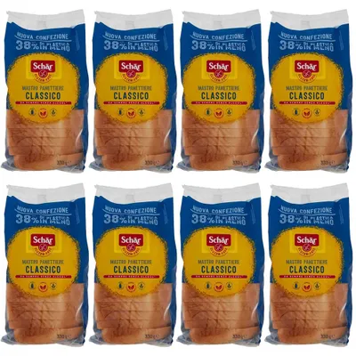 Produktbild von Schär Classico del Mastro Panettiere, Gluten -freies Weißbrot. Speziell für Menschen formuliert gegenüber Gluten, 8x 330 g