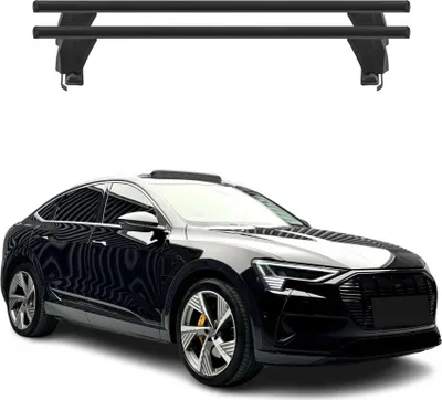 Produktbild von Menabo Dachträger Grundtäger für Audi e-tron Sportback 2022-2025 Alu Schwarz 2x