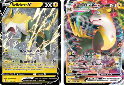 Two Pokemon trading cards side-by-side.