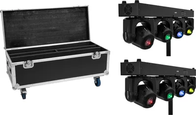 Produktbild von EUROLITE Set 2x LED TMH Bar S120 + Case mit Rollen