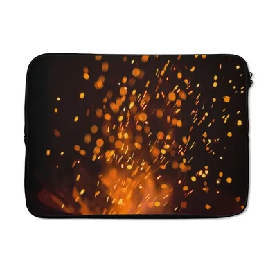 Produktbild von MuchoWow® Laptop Hülle 13 Zoll Abstrakte Darstellung von Feuerfunken in der Nacht Laptoptasche - Laptophülle - Sleeve - Rundumschutz