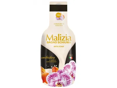 Obrázek produktu pro Malizia Svůdná koupelová kapalina - Jantar a orchidej 1l