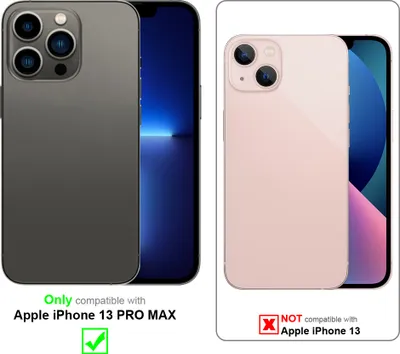 Produktbild von Cadorabo Hülle für Apple iPhone 13 PRO MAX Schutz Hülle in Schwarz Handyhülle TPU Silikon Etui Case