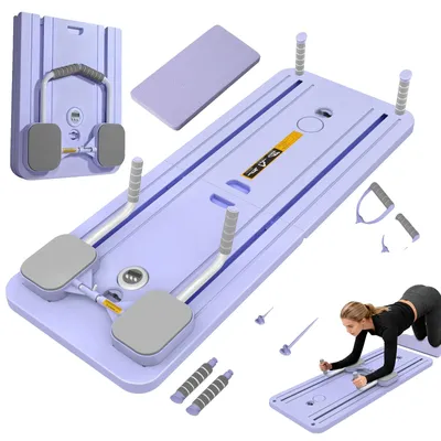 Produktbild von Fitness Liegestützbrett, rutschfestes Design, multifunktionales Training, Lila-B