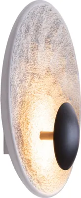 Zdjęcie produktu dla Kinkiet LED OYAKA czarny 5W Ciepła biel 300lm ceramika / gips wym:29x29x9,5cm IP20 Maxlight