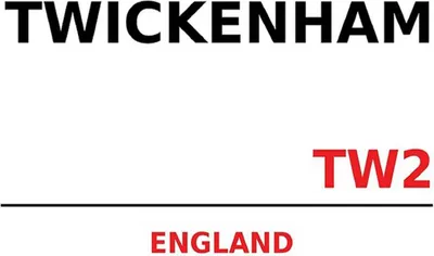 Produktbild von vianmo Holzschild 30x40 cm England Twickenham TW2