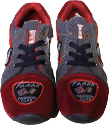 Produktbild von Jungen-Sneakers mit Badges grau Gr. 39