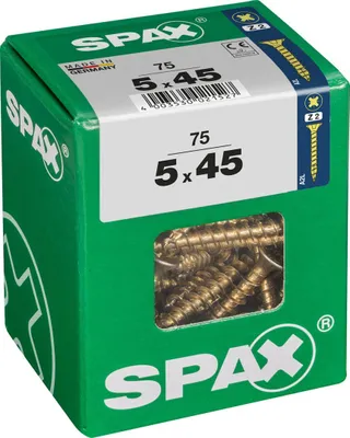 Zdjęcie produktu dla Śruby uniwersalne Spax 5.0 x 45 mm PZ 2 - 75 szt.