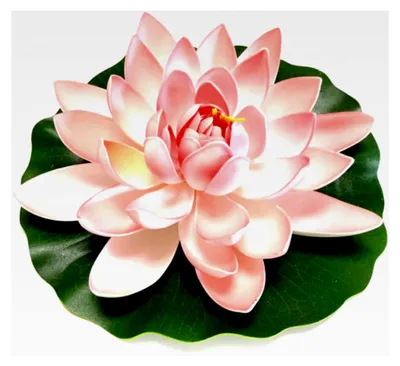 Produktbild von Künstliche Seerose, Schwimmende Blume, Simulation einer Wasserlilie für Teichdekoration in Hellrosa