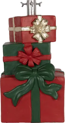 Produktbild von Clayre & Eef Weihnachtsbaumständer Geschenk 28x26x48 cm Rot Grün Keramikmaterial