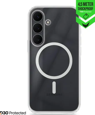 Produktbild von Stoßfeste, transparente Handyhülle "X-Core Xtreme Impact" für Samsung Galaxy S26 FE mit MagSafe-Funktion, Hartschalen-Rückseite