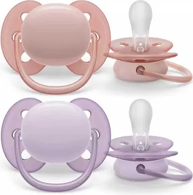 Produktbild von Philips AVENT ultra soft SCF091/31 Schnuller, Ultraweicher Schnuller, Kieferorthopädisch, Silikon, Junge/Mädchen