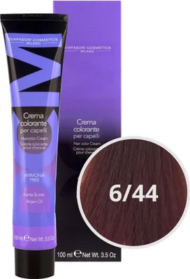 Produktbild von DCM Hair Color Cream Ammonia Free 6/44 Mahogany 100ml