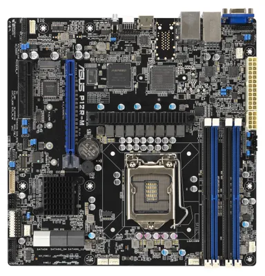 Produktbild von ASUS P12R-M Server-Mainboard Micro-ATX | LGA1200, Intel Xeon E & Pentium, DDR4 bis 128 GB, 2x Gigabit-LAN, USB 3.2 Gen 2