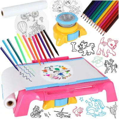 Produktbild von Projektor, Projektionsfläche, Zeichentisch, Karte, rosa