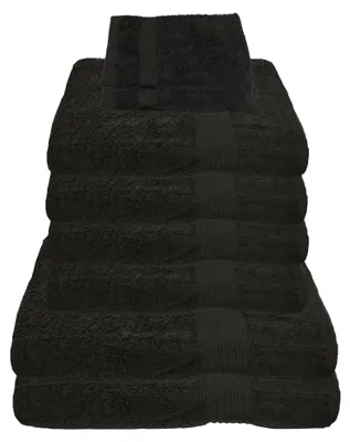 Produktbild von Julie Julsen Handtuch Set Schwarz,Set:8 tlg. 2 Bade- 4 Handtücher + gratis 2 Waschhand..