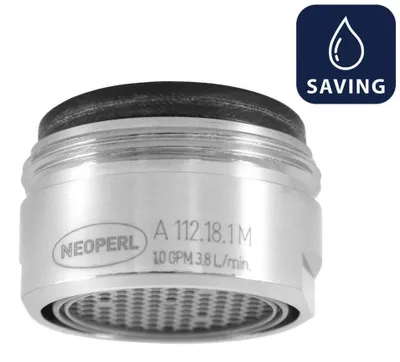Productafbeelding van Sapho NEOPERL waterbesparende perlator, 3,8 liter per minuut, schroefdraad M24x1, chroom