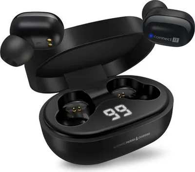 Obrázek produktu pro CONNECT IT True Wireless SensorTouch sluchátka do uší s mikrofonem, ČERNÁ