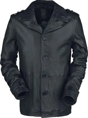 Produktbild von Mauritius Ledermantel Herren MIC Latriv W graphite Basics, Biker 100% Leder M