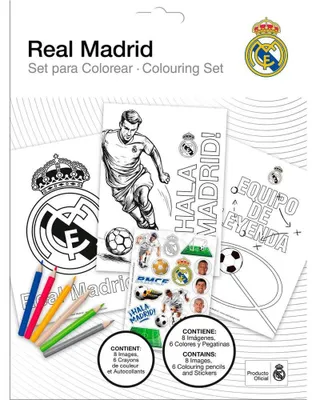 Produktbild von Real Madrid Malset Mit Aufklebern Durchsichtig  Durchsichtig One Size