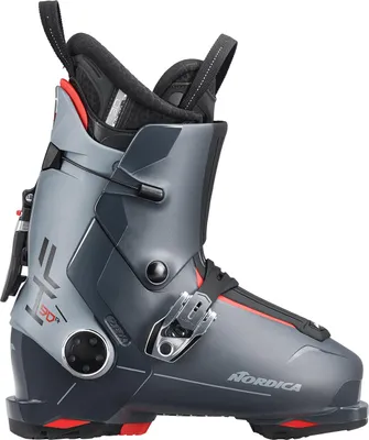 A single ski boot shown from the side against a white background.