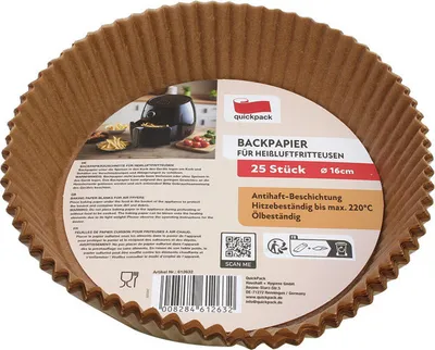 Produktbild von Backpapier Heissluftfritt.25St