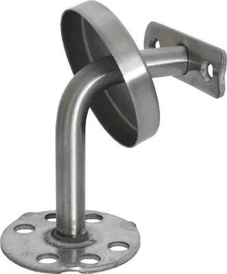 Produktbild von Modell D Edelstahlhalter gewinkelt mit Halterplatte