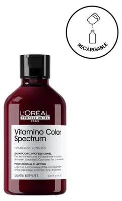 Imagen del producto de L'Oréal Professionnel Vitamino Color Spectrum, Champú sin sulfatos, para cabello teñido, fija el color, 300 ml