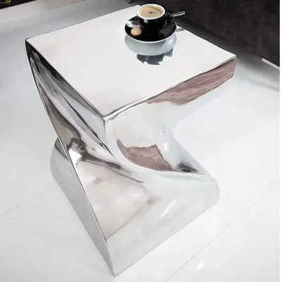 Produktbild von Design Beistelltisch GIRO Aluminium 45cm silber