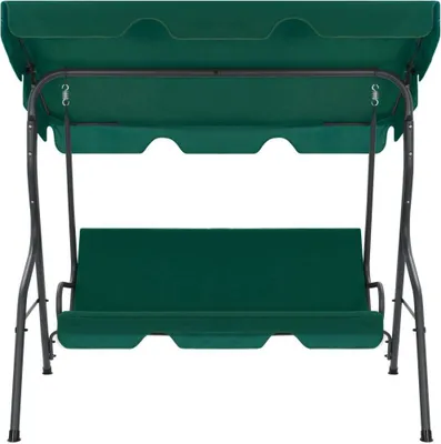 Produktbild von vidaXL Hollywood Swing Green 170 × 110 × 153 cm Látka