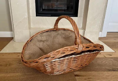 Produktbild von Weidenkorb, Kaminholzkorb 3 mit Jute
